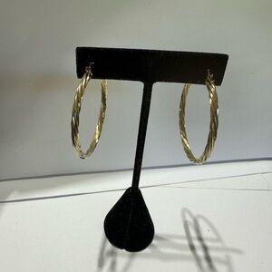 925 FAS vermeil 2” hoop earrings